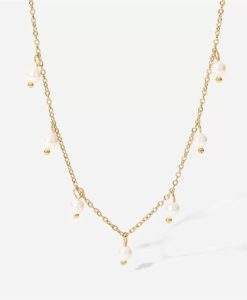 Collier ras du cou perles