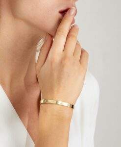 Bracelet jonc dore