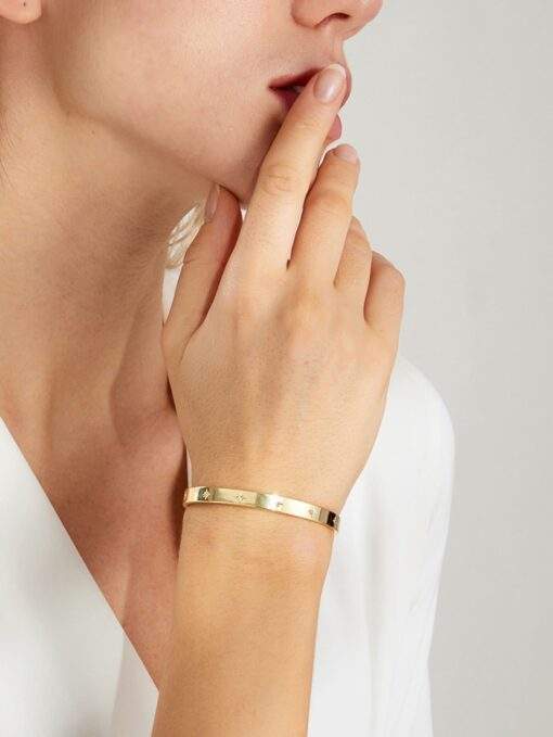 Bracelet jonc dore