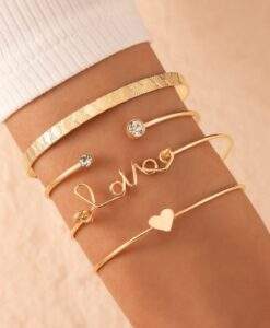 Ensemble bracelets tendance- love