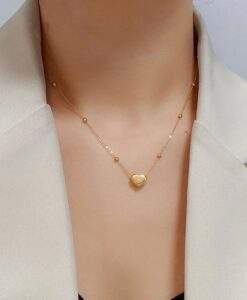 collier coeur chaine satellite