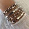 Ensemble bracelets jonc argent