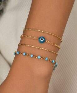 ensemble de bracelets oeil de turc