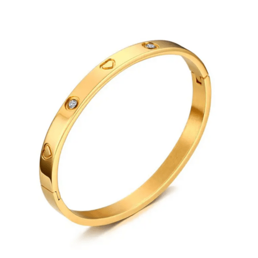Bracelet jonc tendance coeur