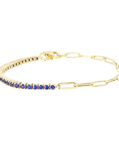 Bracelet strass bleu