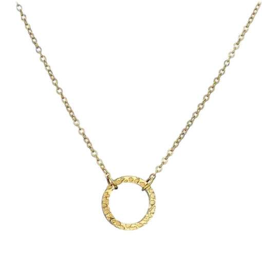 Collier cerle martele