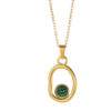 Collier geometrique acier inoxydable