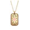 Collier tendance 2024- Carte de tarot - Le soleil
