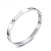 Jonc tendance 2024- coeur et oxyde de zirconium argent